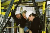 Plošina nad jednou z těžních středověkých šachet na jihlavských Starých Horách, zkoumanou v roce 2002.