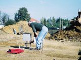 Geofyzikální měření mikrogravimetrickou metodou v kombinaci s georadarem na Starých Horách v roce 2002.